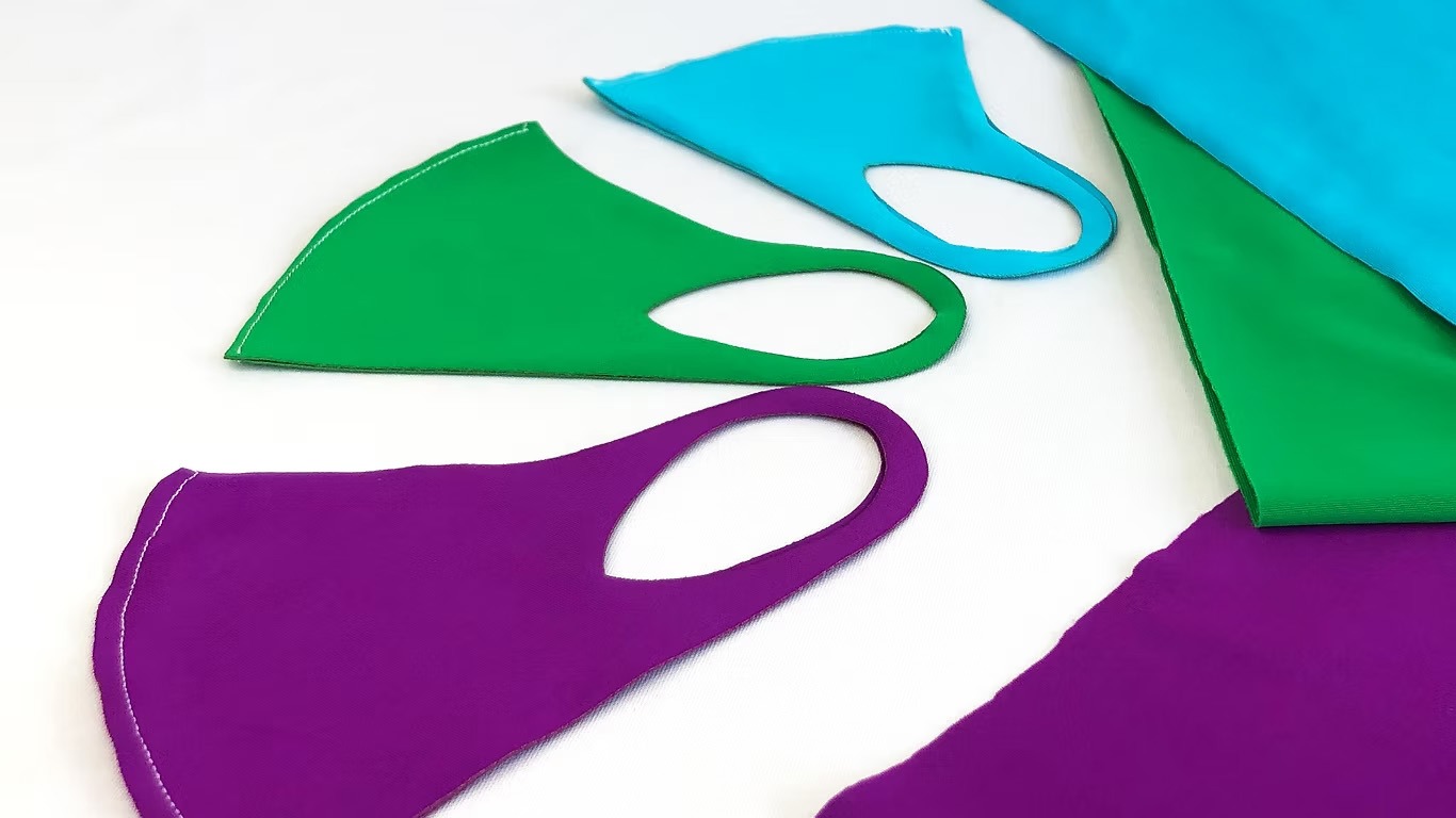 水着布マスクの試作品