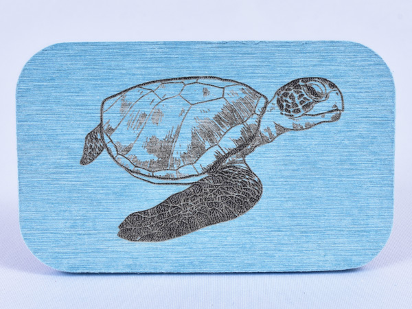 珪藻土へのレーザー彫刻