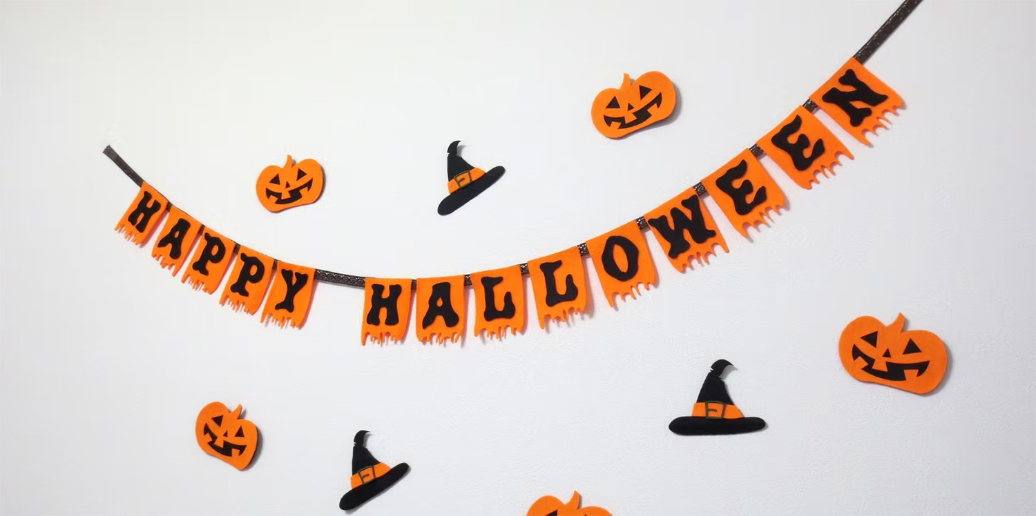 完成したガーランド