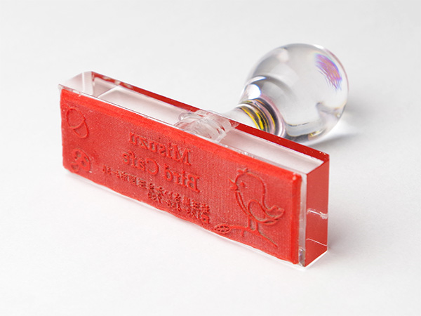 独自調達した印材によるレーザー加工検証