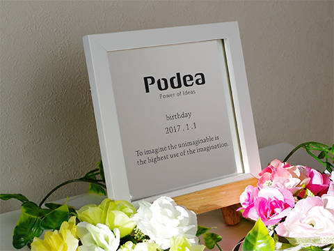 ミラーアクリルへの刻印例