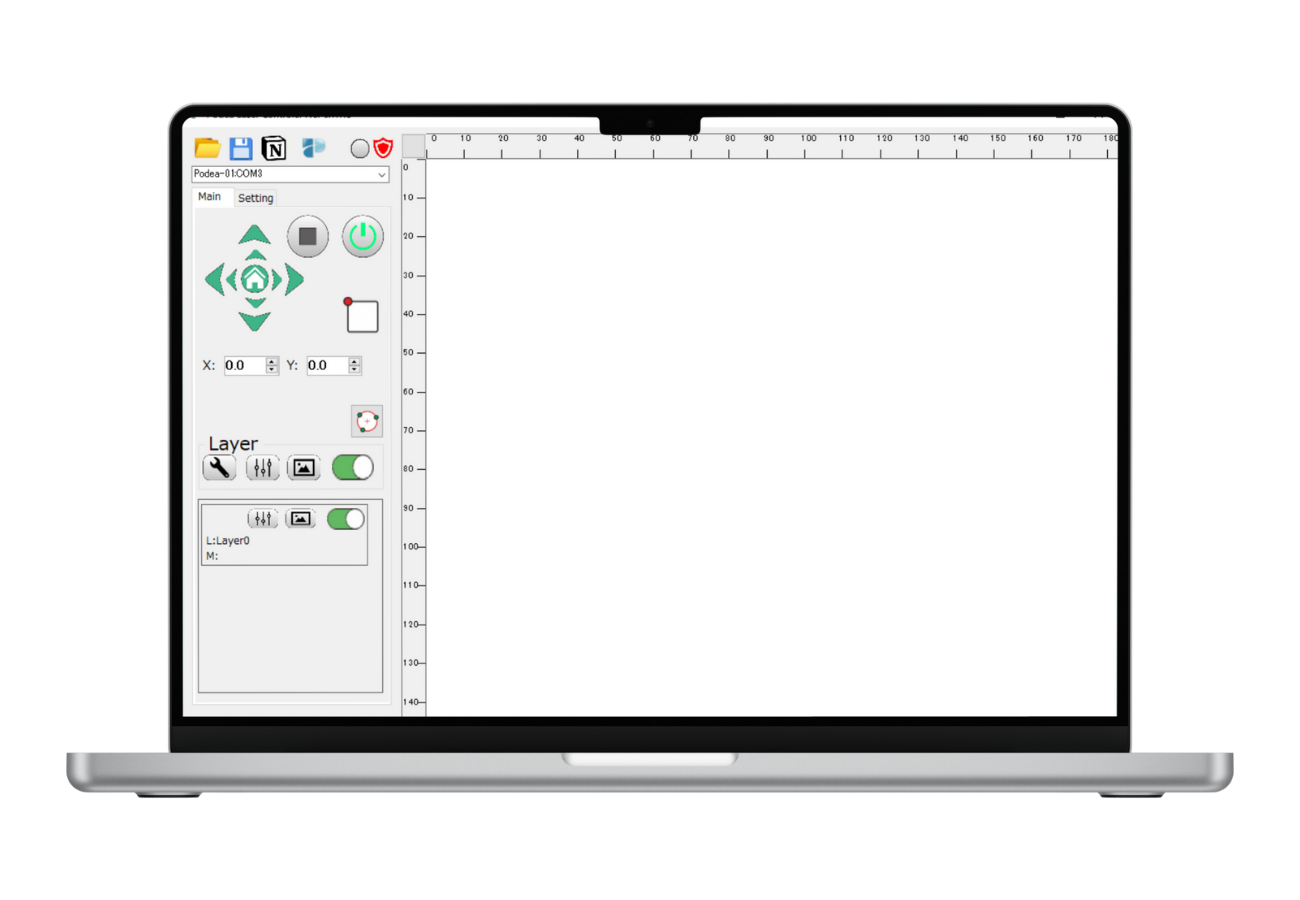 レーザー加工ソフトウエア PodeaAPP